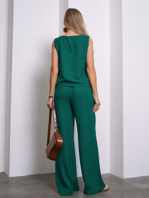 Повсякденний костюм ISSA Plus модель 15149_зеленый Фото