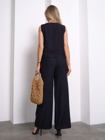 Повсякденний костюм ISSA Plus модель 15150_черный Фото