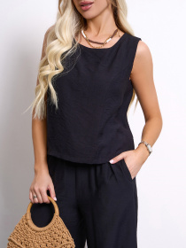 Повсякденний костюм ISSA Plus модель 15150_черный Фото