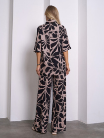 Повсякденний костюм ISSA Plus модель 15151_коричневый Повсякденний костюм ISSA Plus модель 15151_коричневый Фото