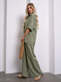 Костюм ISSA Plus модель 15154_оливковый Фото