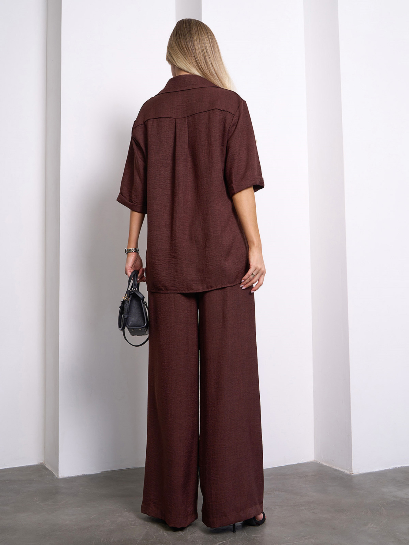 Костюм ISSA Plus модель 15154_темно-коричневый Фото