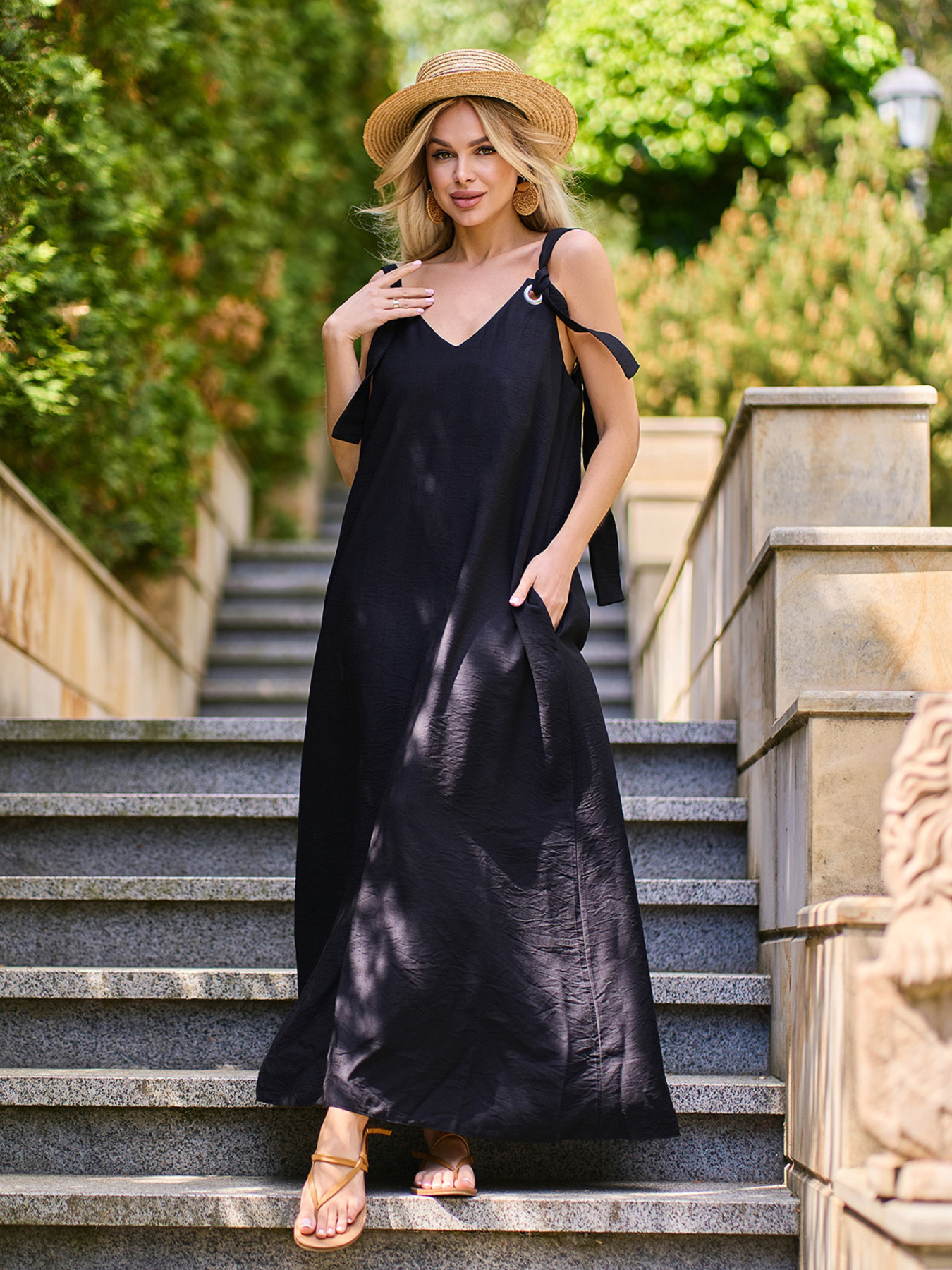 Сарафан ISSA Plus модель 15156_черный Фото