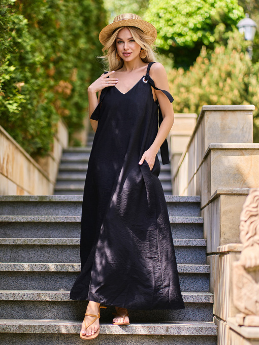 Сарафан ISSA Plus модель 15156_черный Фото