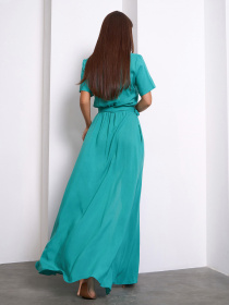 Сукня максі ISSA Plus модель 15157_бирюзовый Фото
