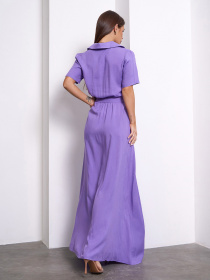 Платье макси ISSA Plus модель 15157_сиреневый Платье макси ISSA Plus модель 15157_сиреневый Фото