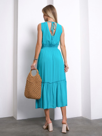 Сукня міді ISSA Plus модель 15158_бирюзовый Фото