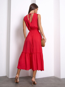 Платье миди ISSA Plus модель 15158_красный Фото