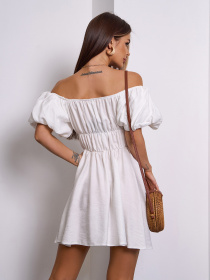 Сукня міні ISSA Plus модель SA-617_белый Фото