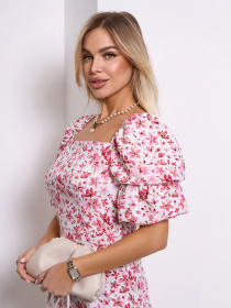 Сукня міні ISSA Plus модель SA-621_белый Фото