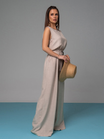 Комбінезон ISSA Plus модель 14626A_бежевый Фото