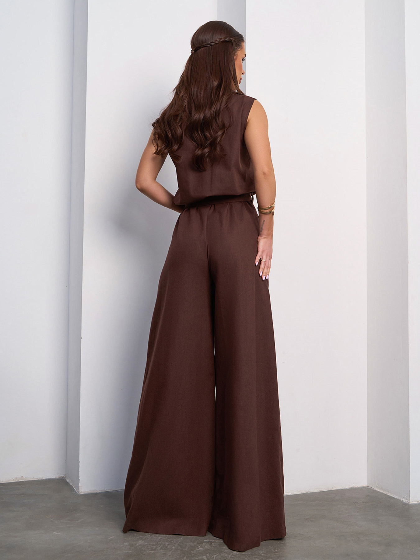 Комбінезон ISSA Plus модель 14732_темно-коричневый Фото