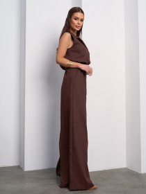 Комбінезон ISSA Plus модель 14732_темно-коричневый Фото