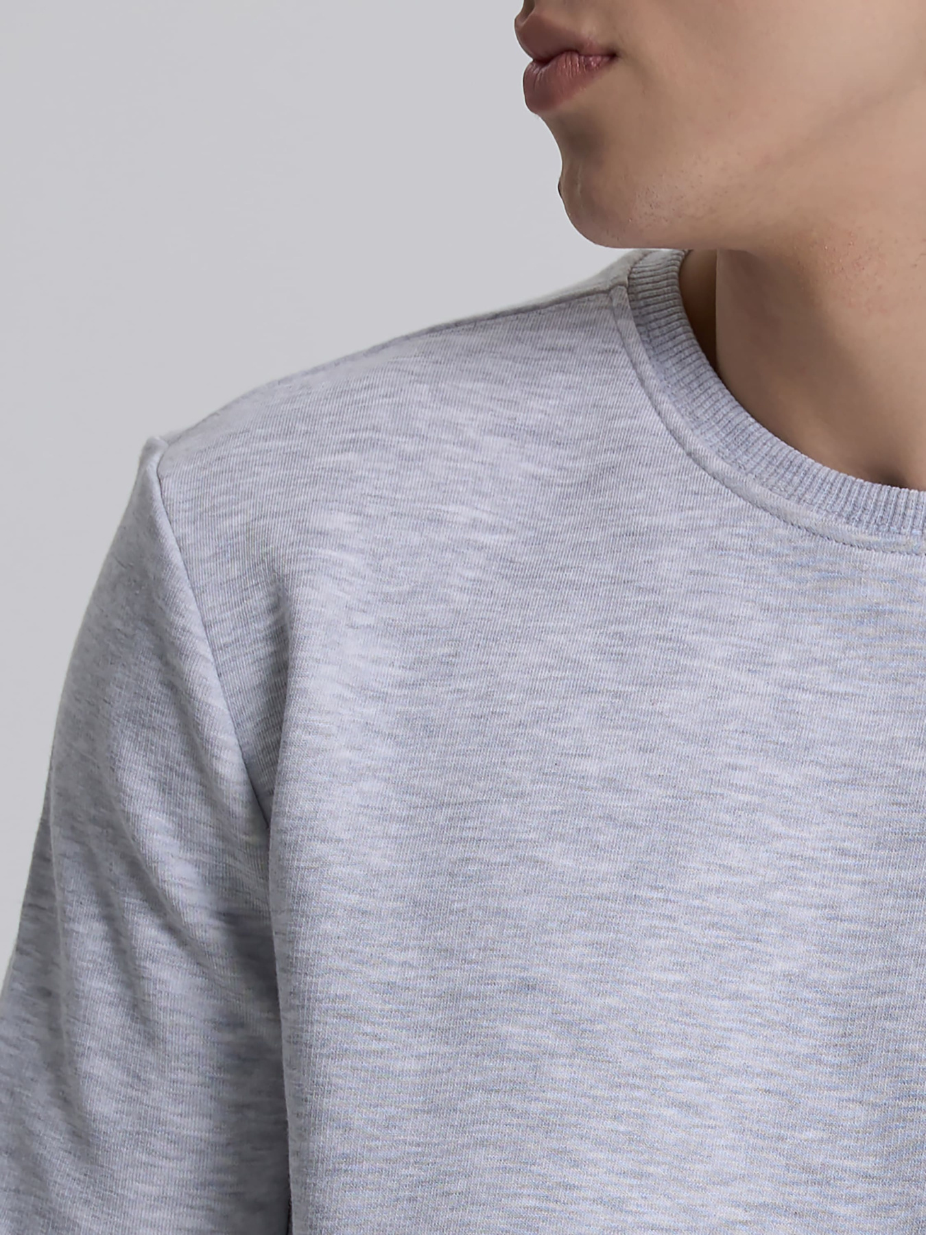 Свитшот Роза модель 210542_grey_melange Фото