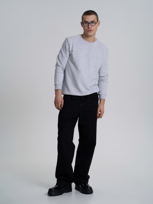 Свитшот Роза модель 210542_grey_melange Фото