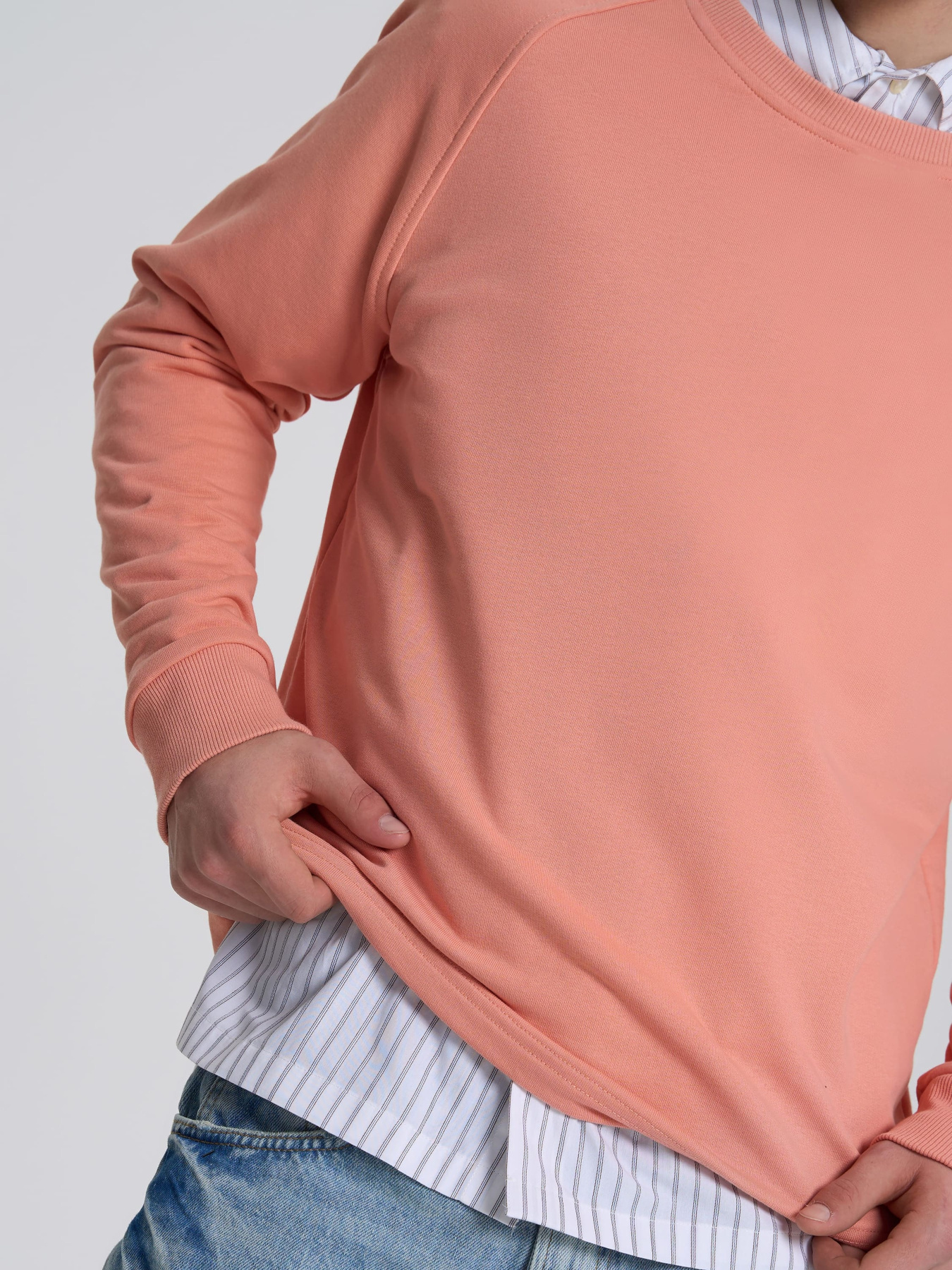 Свитшот Роза модель 240620_coral Фото