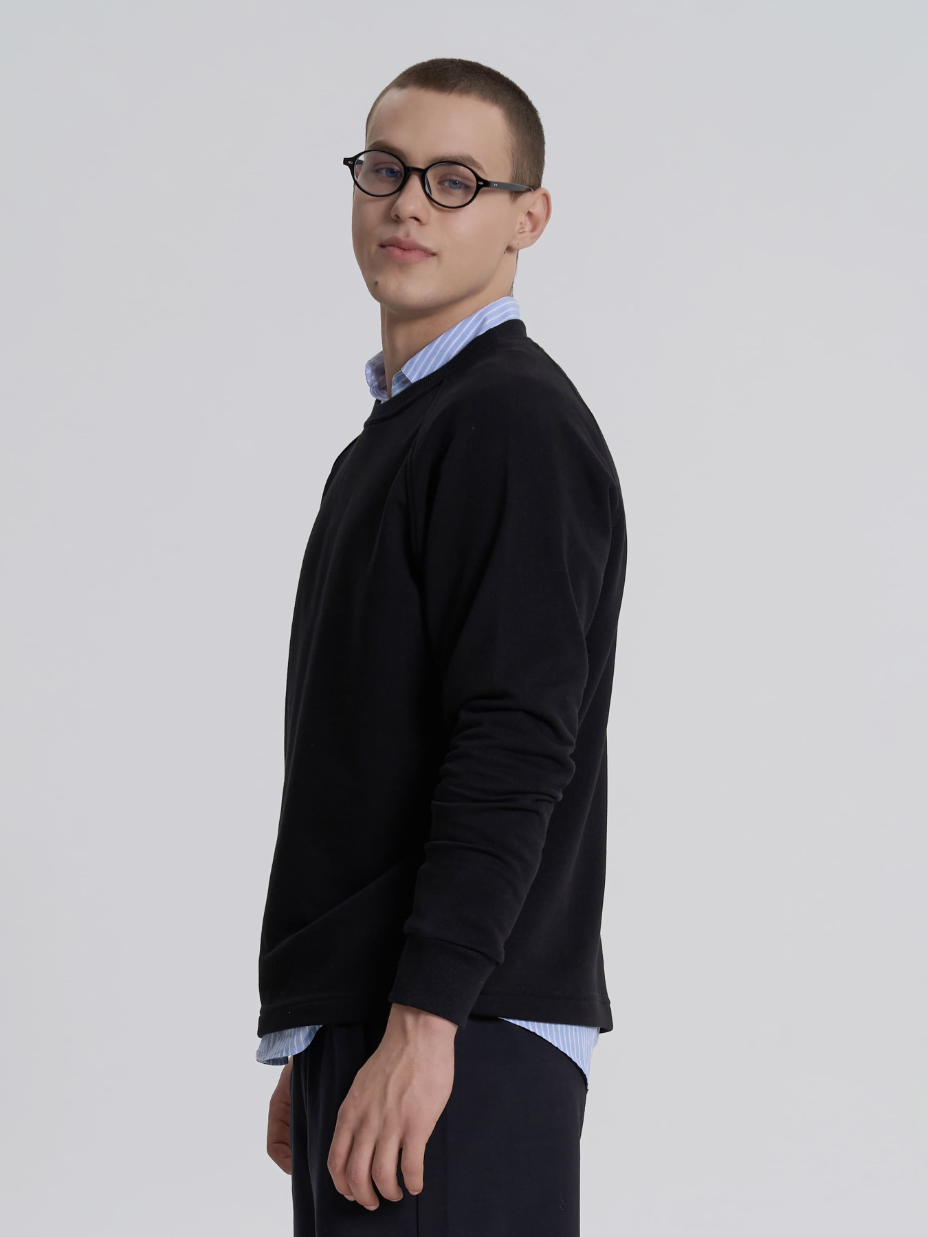 Світшот Роза модель 240620_black Фото