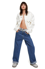 Джинси Джинсы широкие модель aut21-jn-darkblue Фото