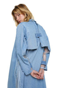 Пальто Тренч джинсовый модель aut21-trnch-blue Фото