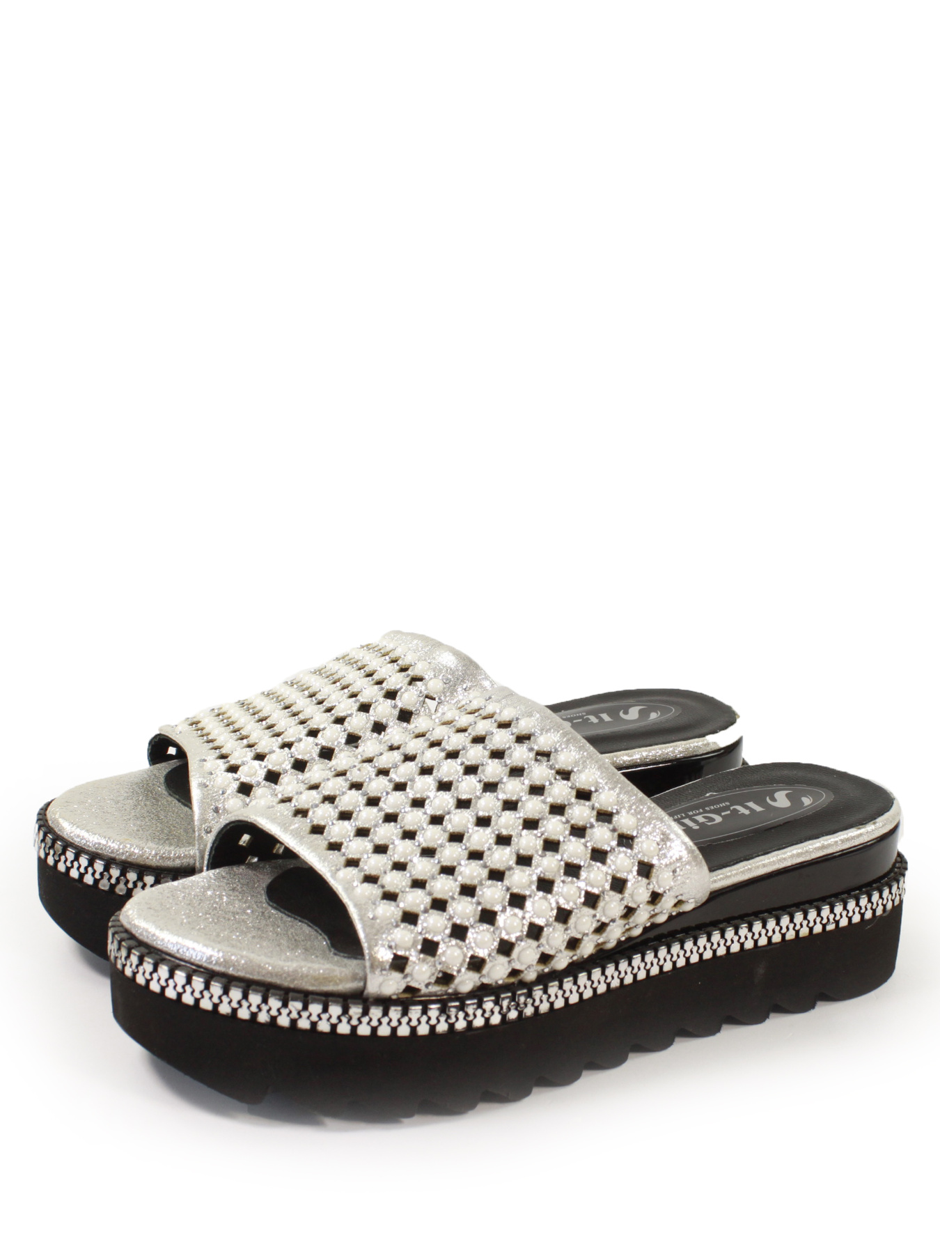 Шльопанці It-girl модель 151-11-15-silv Фото