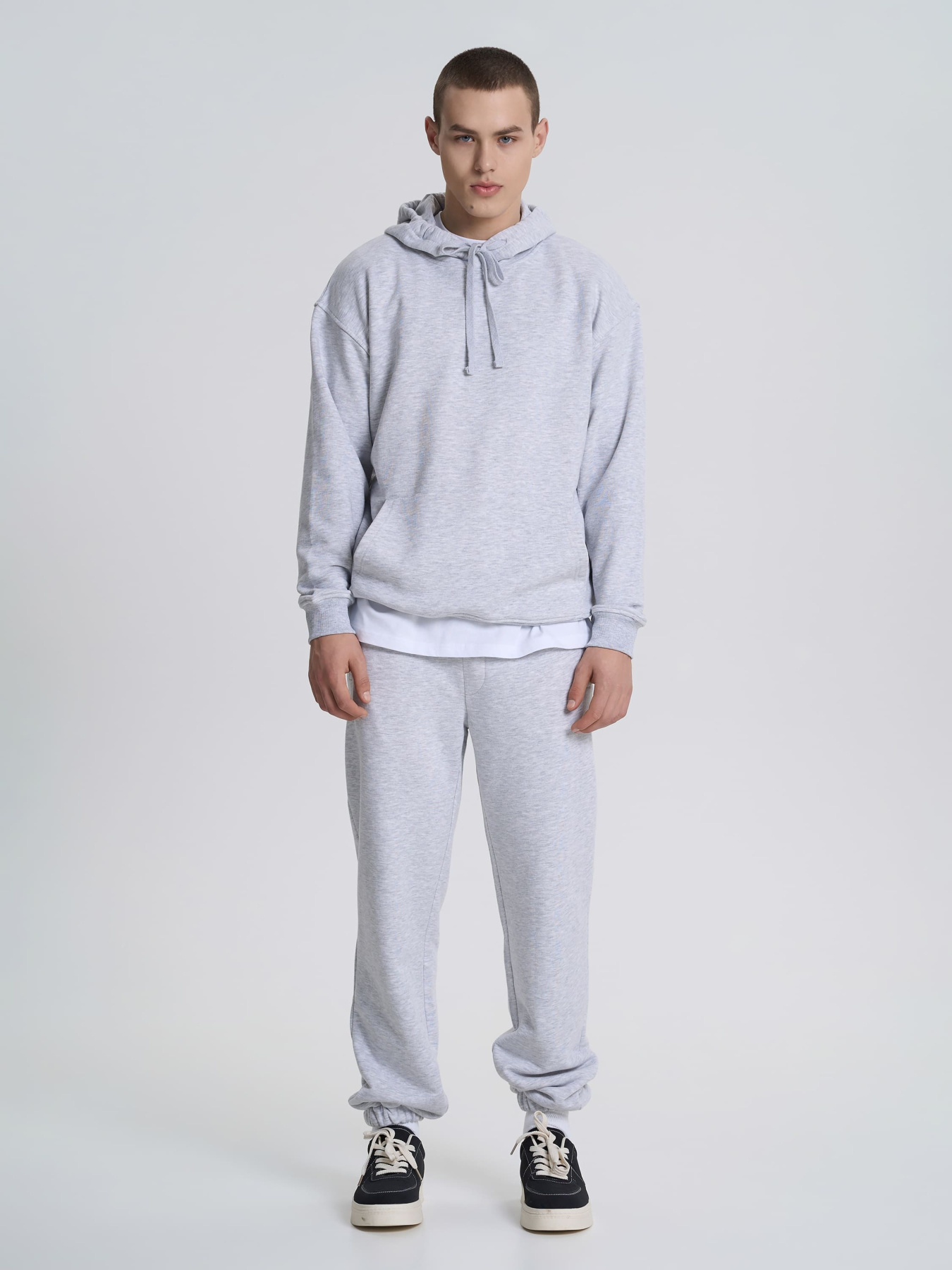 Джоггеры Роза модель 240621_gray_malange Фото