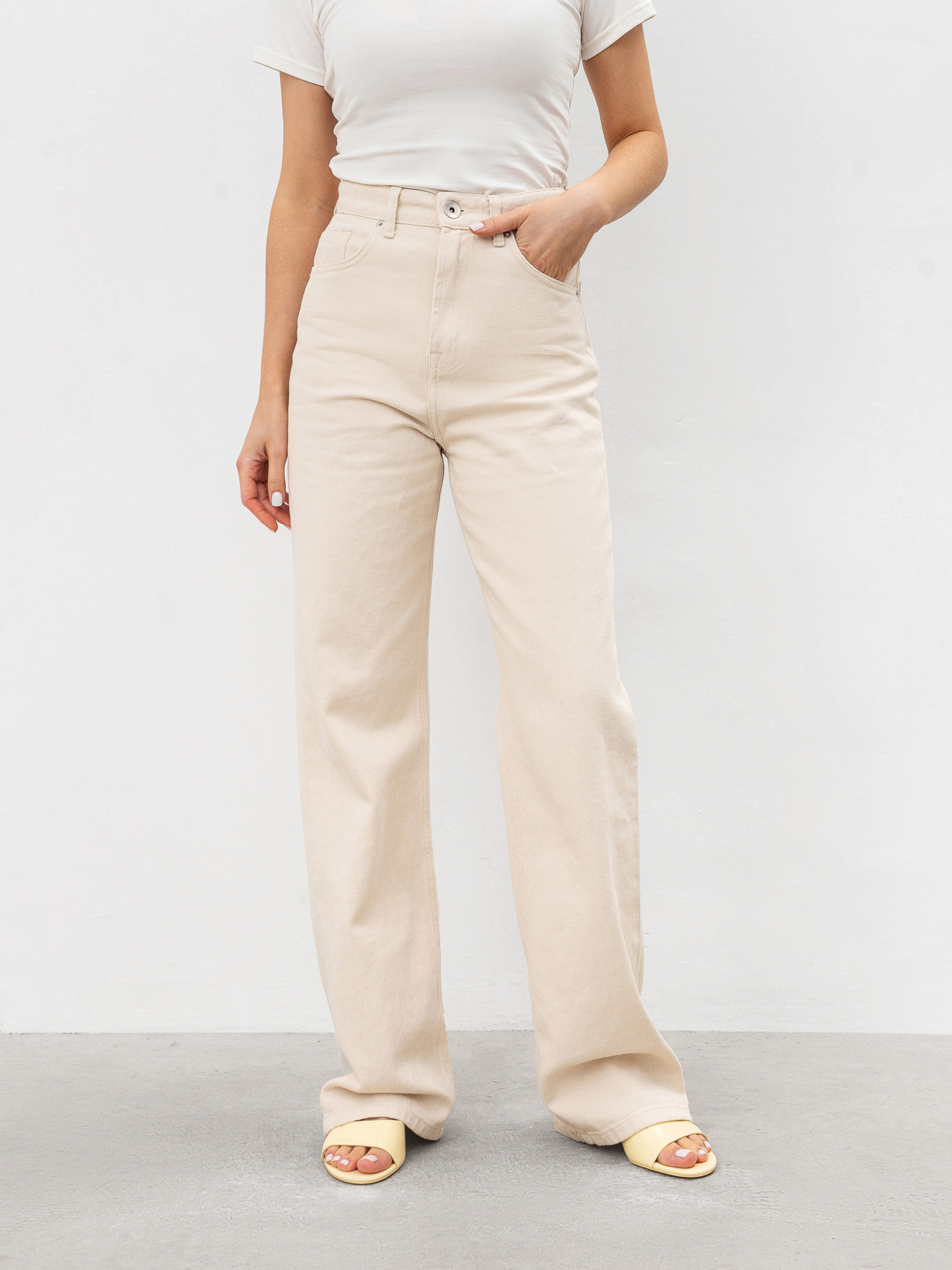 Широкие джинсы Romashka Тайт модель 205040105072 Фото