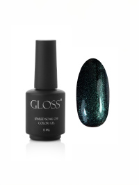 Зелёный - GLOSS COMPANY ­Гель-лак GLOSS Shine 404, темно-зеленый с микроблеском.