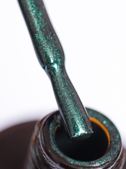 GLOSS COMPANY ­Гель-лак GLOSS Shine 404, темно-зелений з мікроблиском модель 4823271402146 — фото - INTERTOP
