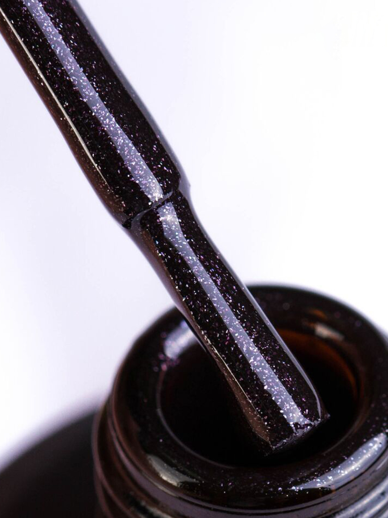 Гель-лак GLOSS Shine 417, темно-сливовый с микроблеском. GLOSS COMPANY модель 4823271402351 Фото