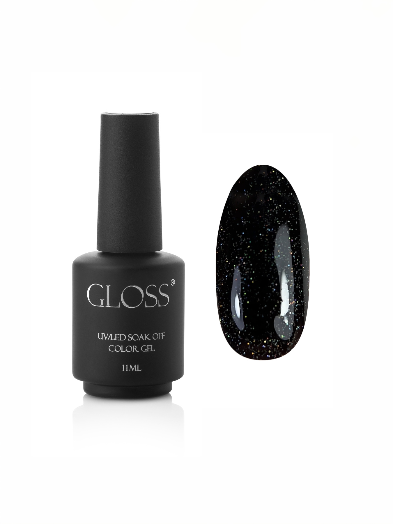 Гель-лак GLOSS Shine 418, черный с микроблеском GLOSS COMPANY модель 4823271403525 Фото