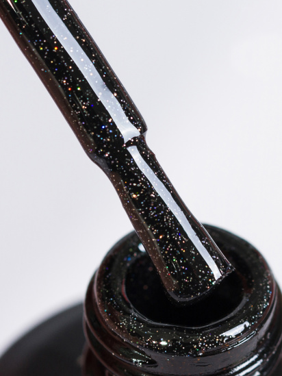 GLOSS COMPANY ­Гель-лак GLOSS Shine 418, чорний з мікроблиском модель 4823271403525 — фото - INTERTOP