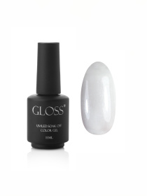 Гель-лак GLOSS Shine 419, білий з мікроблиском GLOSS COMPANY Модель 4823271403518 Фото