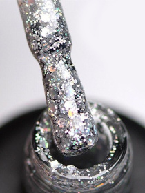 Гель-лак GLOSS Shine 420, серебристый с голографическими блестками GLOSS COMPANY модель 4823271401019 Фото