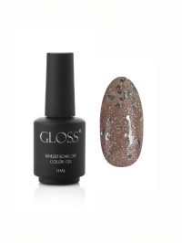 Золотой - GLOSS COMPANY ­Гель-лак GLOSS Shine 421, золотистый с большими блестками.