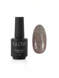 Серебряный - GLOSS COMPANY ­Гель-лак GLOSS Shine 423, золотистый с микроблеском