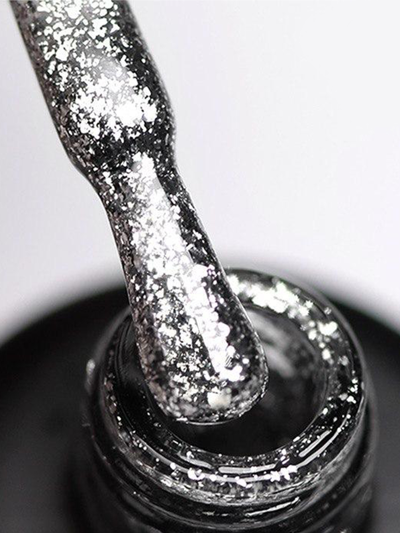 Гель-лак GLOSS Shine 424, серебристый с микроблеском GLOSS COMPANY модель 4823271401002 Фото