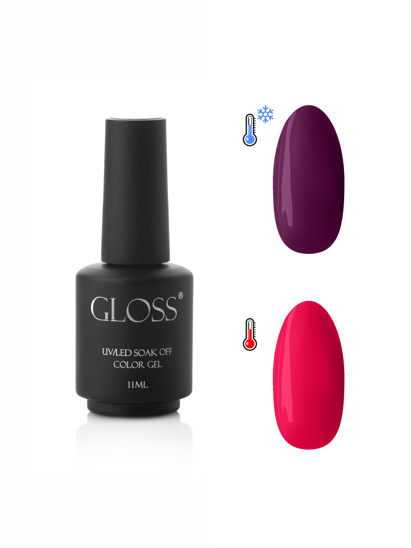 Гель-лак GLOSS Termo Alter Red 805 GLOSS COMPANY Модель 4823271400654 Фото