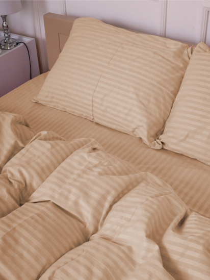 Vital Textile &shy;Комплект Постільної Білизни Страйп Сатин Sweet Vanila модель SP1.5-3 - фото