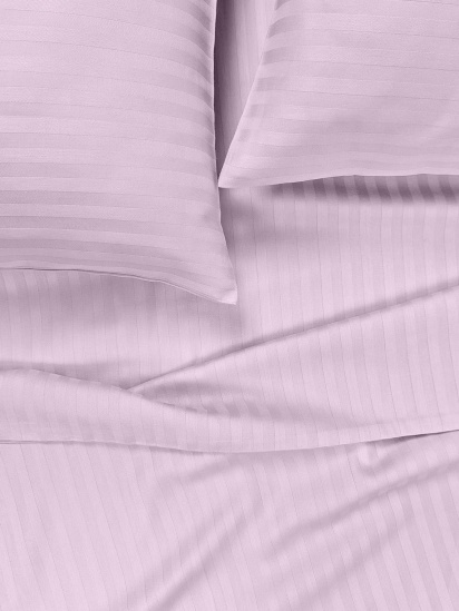 Vital Textile ­Комплект Постільної Білизни Страйп Сатин Soft Lilac модель SP1.5-4 — фото - INTERTOP