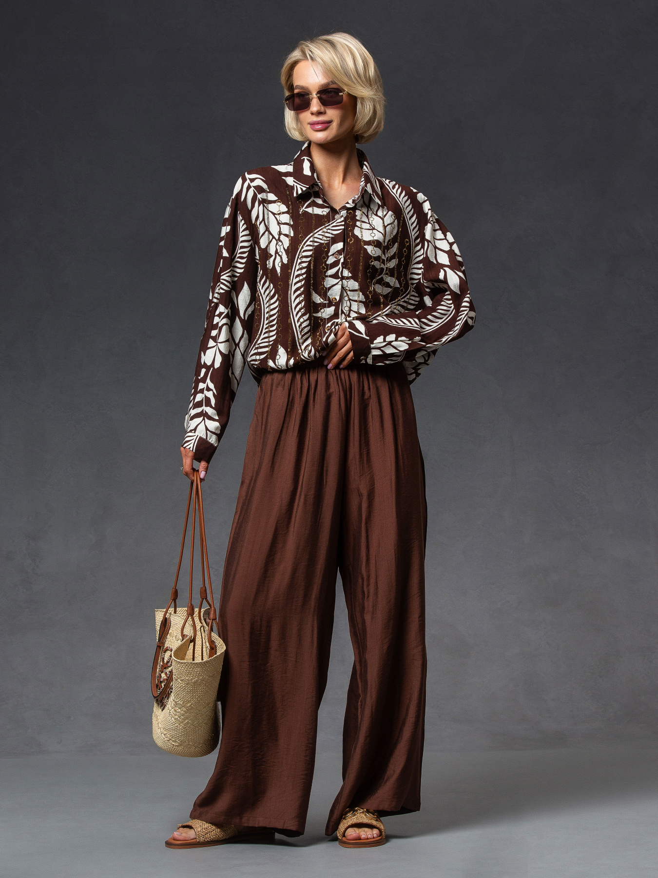 Повсякденний костюм VIVA WEAR модель 0505-ital-chocol Фото