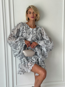 Платье мини Jadone Fashion модель Mirage_gray Фото