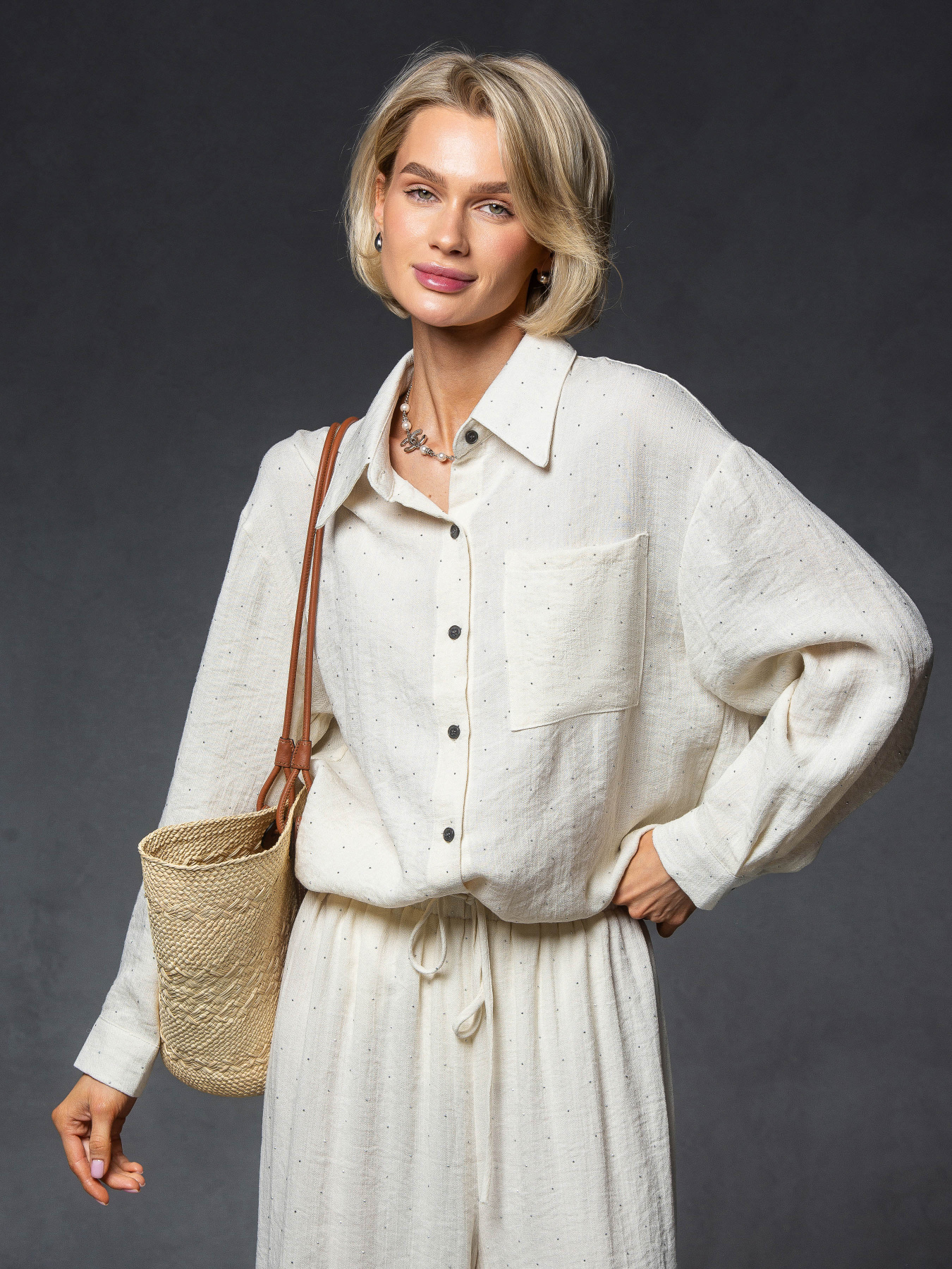 Повседневный костюм VIVA WEAR модель 333-crystal-milk Фото