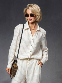 Повседневный костюм VIVA WEAR модель 333-crystal-poloska Повседневный костюм VIVA WEAR модель 333-crystal-poloska Фото