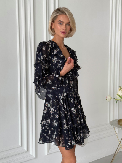 Сукня міні Jadone Fashion модель Shati_siniy — фото - INTERTOP