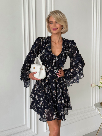 Сукня міні Jadone Fashion модель Shati_siniy - фото