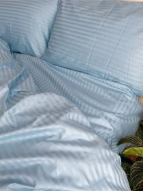 Комплект Постільної Білизни Страйп Сатин River Vital Textile Модель SP1.5-5 Фото