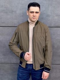 Бомбер Sun's House модель SB-25287-brown-kava Бомбер Sun's House модель SB-25287-brown-kava Фото