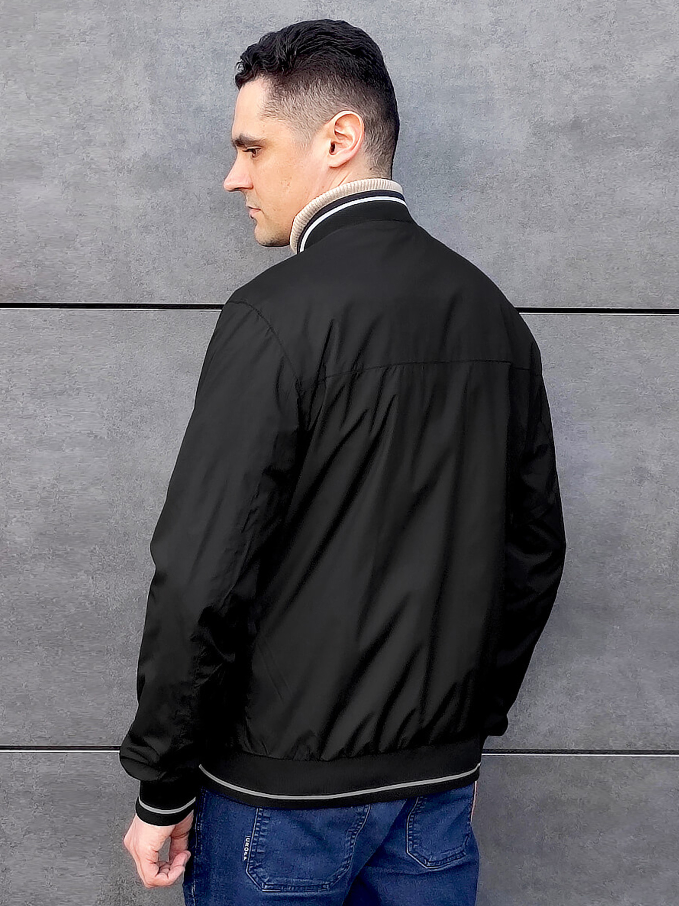 Бомбер Sun's House модель SB-25287-black Фото