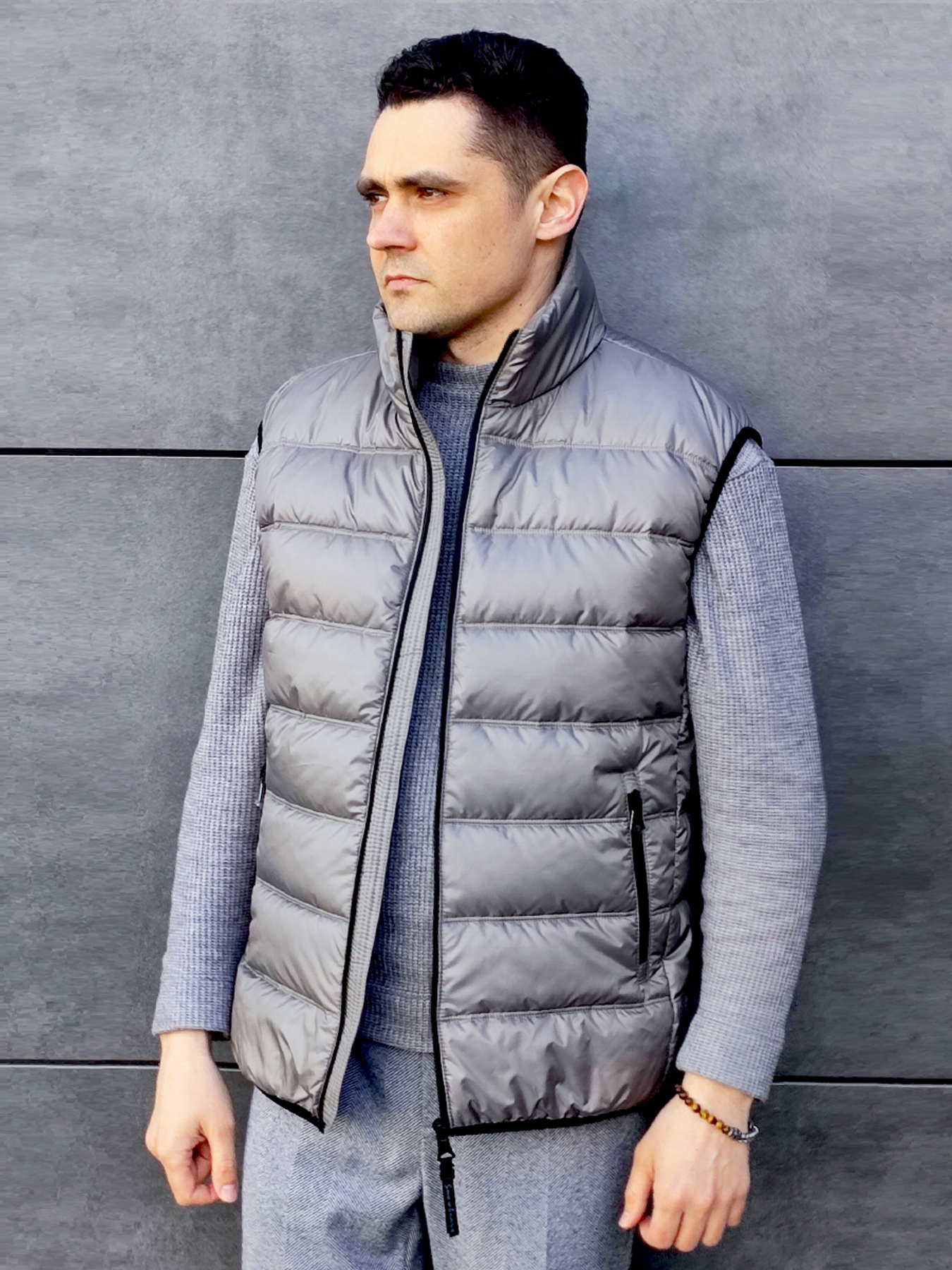 Жилет з утеплювачем Sun's House модель SB-25205-grey Фото