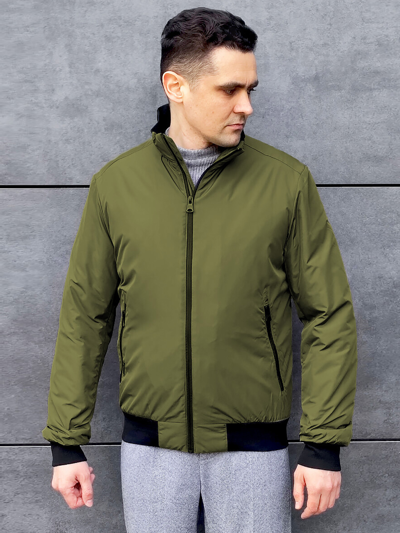 Бомбер Sun's House модель SB-23238-olive Фото